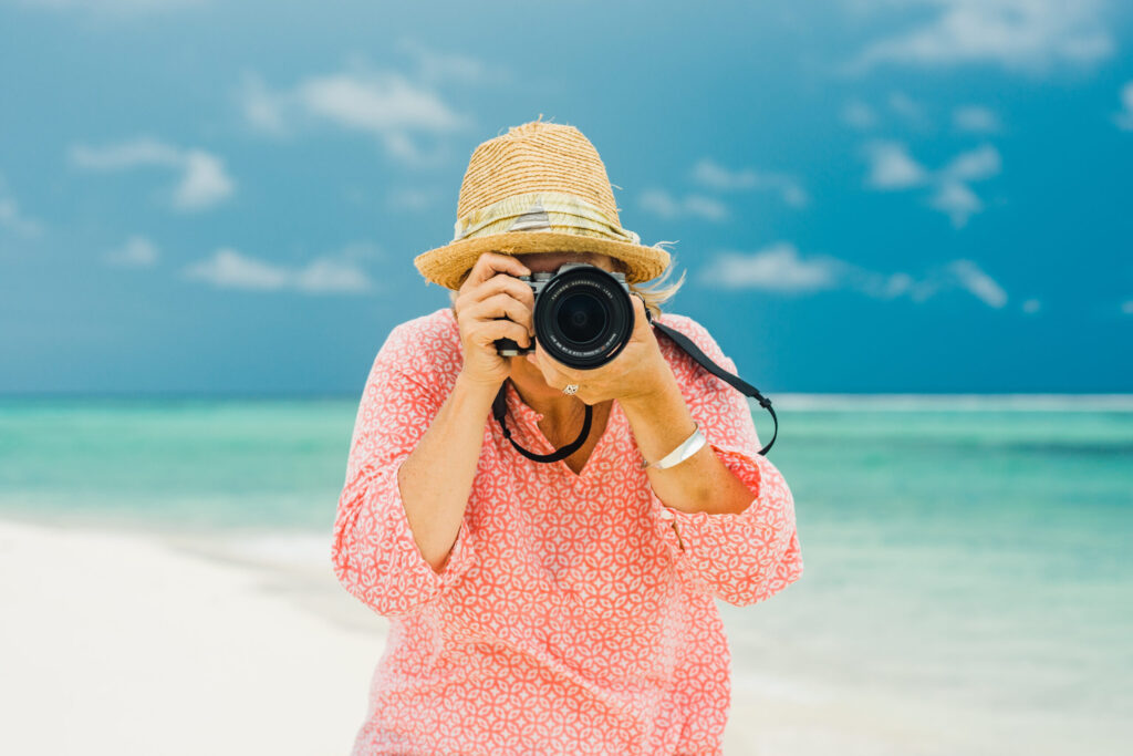 Joanna Tovia with camera