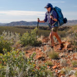 Guide hiking the Larapinta Trail