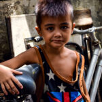 Young boy doing it tough in the Philippines