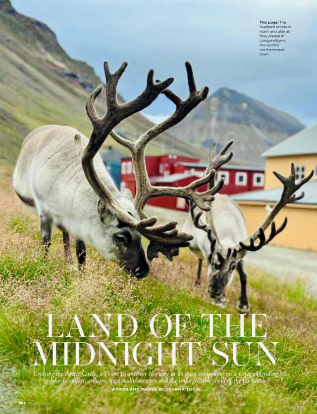 Seeing my travel stories in print is almost like reliving the trip. This one - cruising the Norwegian coastline with @hurtigruten - was a real beauty and this reindeer pic is one of my favourite shots from the adventure. Story is out now in @mindfoodmag - Australia and NZ. 

#cruise #norway #adventuretravel #culturaljourney #ilovedit